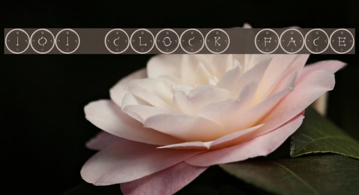 101! Clock Face Fuentes examples