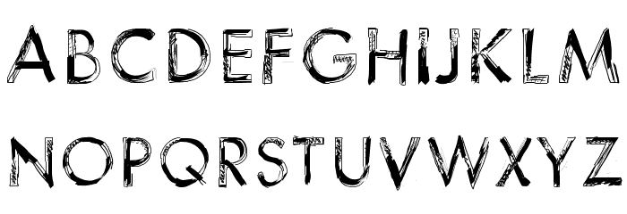 123Sketch Font Litere mari
