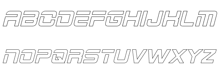 2015 Cruiser Hollow Bold Italic Polices MAJUSCULES