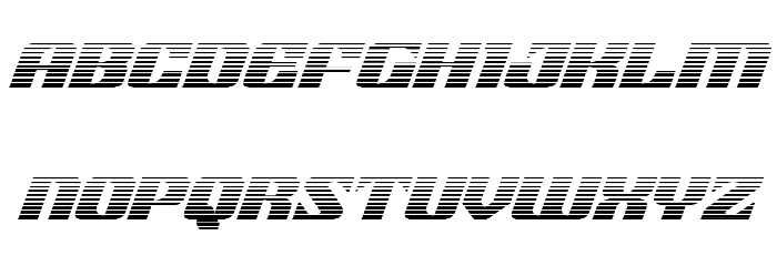 21 Gun Salute Gradient Italic Fuentes MINÚSCULAS