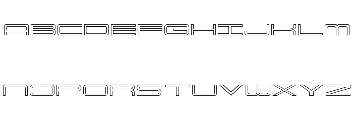 914-OUTLINE Font Litere mari
