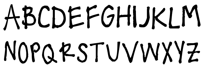 !!! Handwritingg 3 Font Litere mari