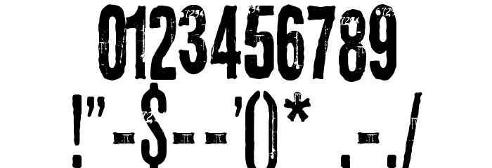 3rd Man フォント その他の文字