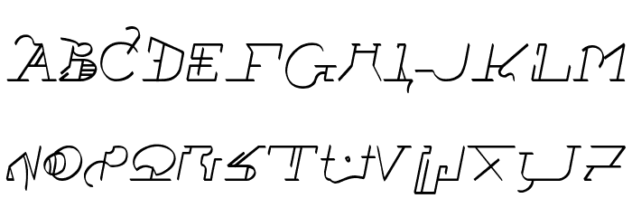 !Sutura Frontalis Italic Fonte MAIÚSCULAS