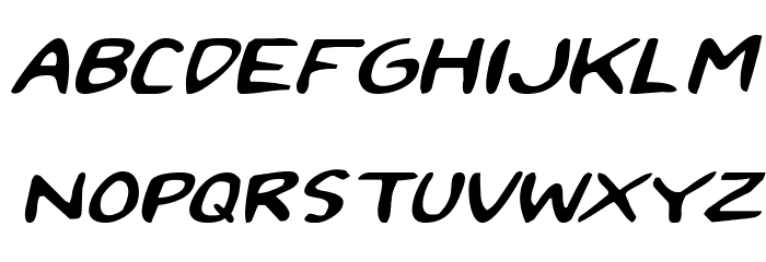 2Toon Expanded Italic 字体 大写
