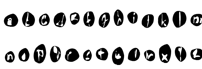 !the troubles フォント 大文字