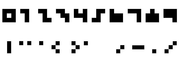 3x3 Mono 字体 其它煤焦