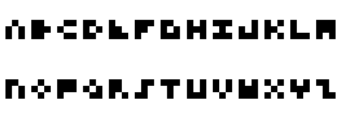3x3 Mono 字体 大写