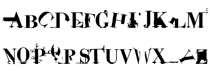 ABC 2D Font UPPERCASE