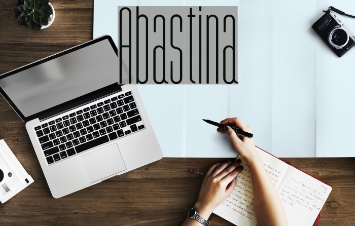 Abastina Schriftart examples