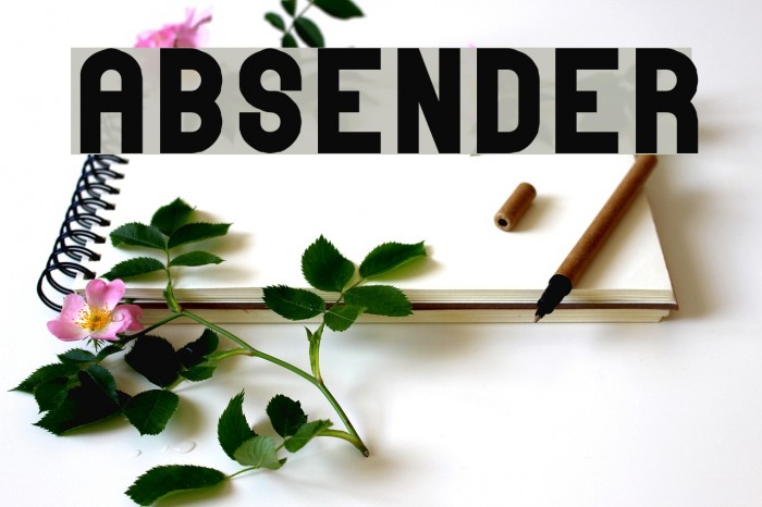 absender Schriftart examples