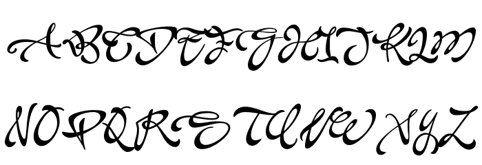 Acryle Script Personal Use 字体 大写