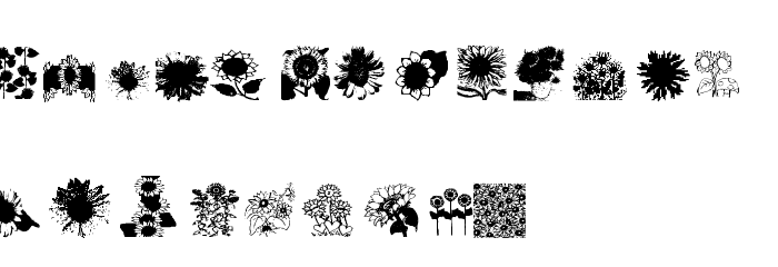 AEZsunflowers Polices MAJUSCULES