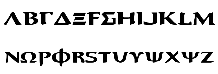 Aegis Expanded フォント 小文字