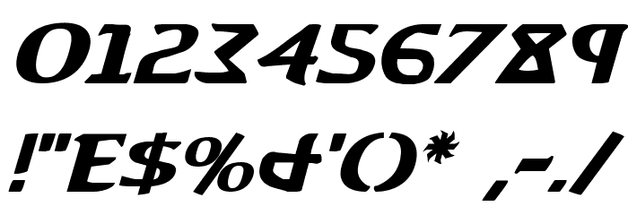 Aegis Italic フォント その他の文字