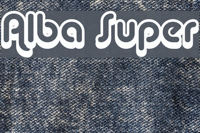 Alba Super Font examples