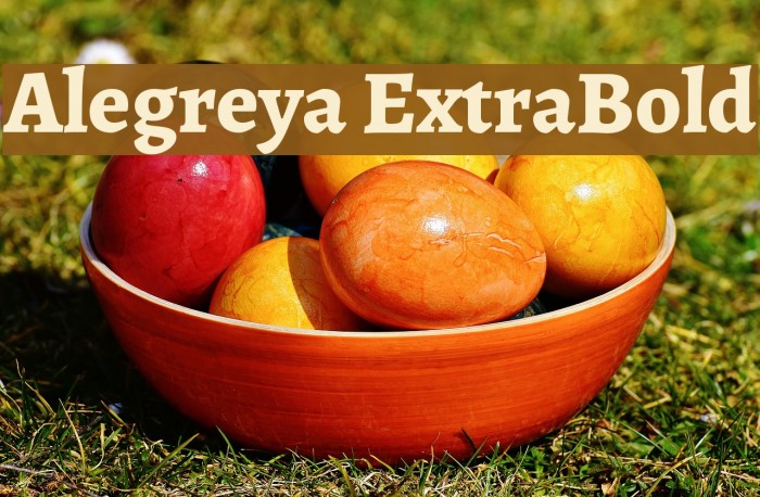 Alegreya ExtraBold Fuentes examples