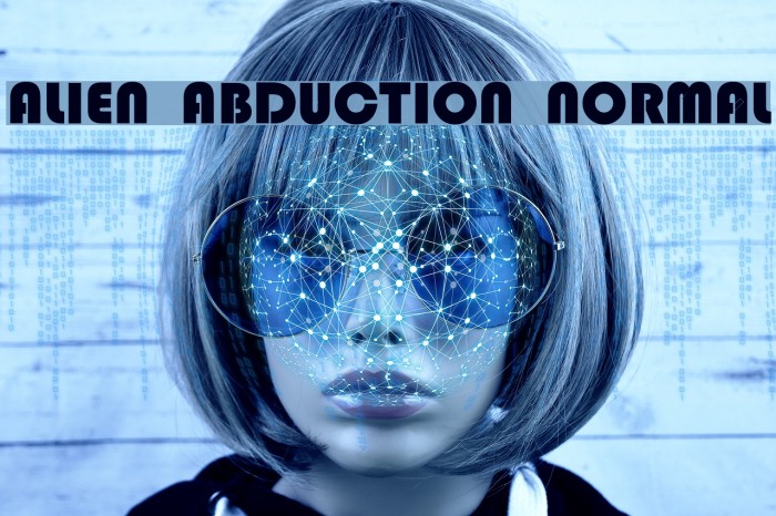 Alien Abduction Normal Font examples