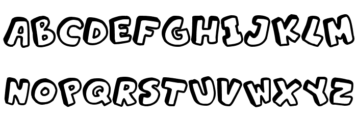 Alphabet Souplings Шрифта ВЕРХНИЙ