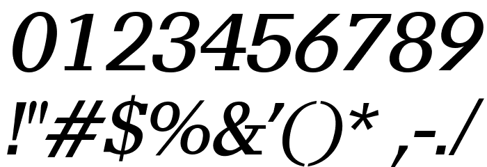 AlyssaOpti-Italic Polices AUTRES CHARS