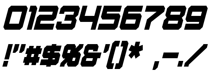 Amuro Condensed Italic Schriftart Anderer Schreiben