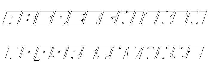 Anakefka Outline Italic لخطوط تنزيل الأحرف الكبيرة