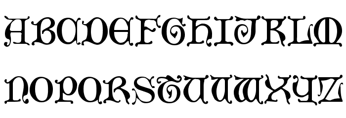 Aneirin Regular Font Litere mari