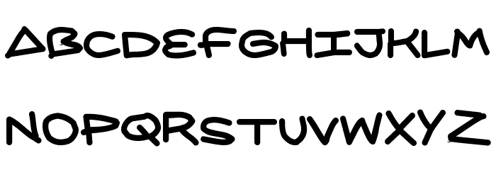 AQZ crew Font UPPERCASE