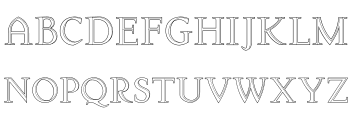 Arkwright Polices MAJUSCULES