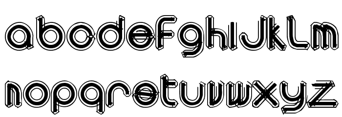 area OUTLINEe フォント 大文字