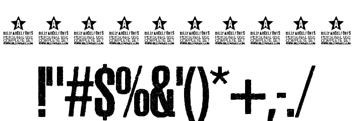 ASPHALTIC GRAIN CONDENSED PERSONAL USE Bold Шрифта ДРУГИЕ символов
