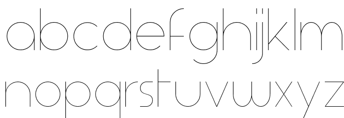 Aspergit-Light फ़ॉन्ट लोअरकेस