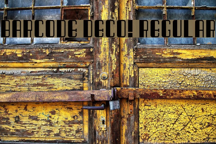 Barcode Deco! Regular Font examples