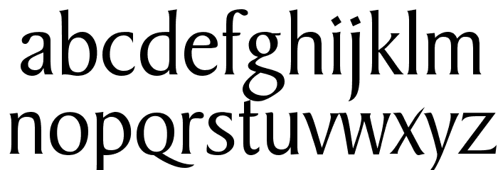 Barrett Normal Font Litere mici