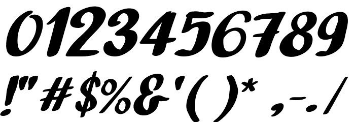 Bathi Italic Fonte OUTROS PERSONAGENS