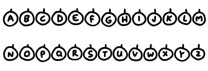 Baubles لخطوط تنزيل الأحرف الكبيرة