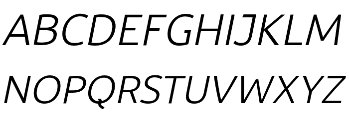 BDP Clien Italic 字体 大写