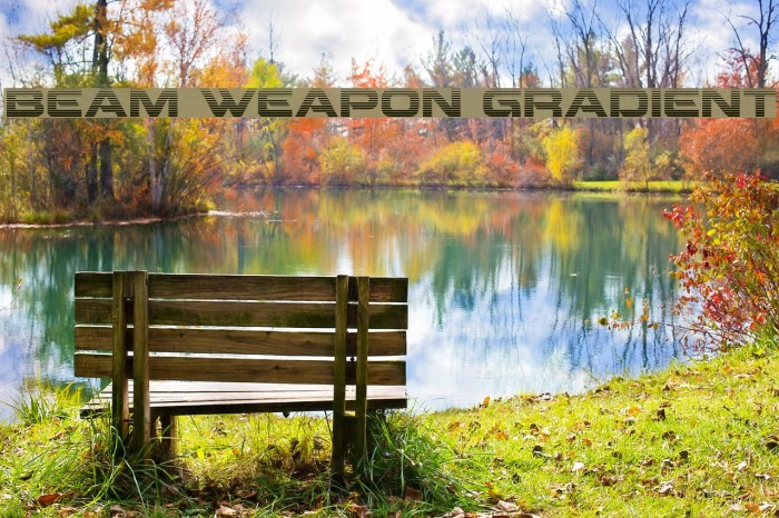 Beam Weapon Gradient Шрифта examples
