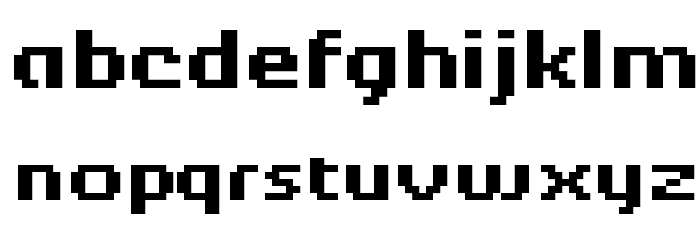 Berkelium Bitmap Caratteri MINUSCOLO