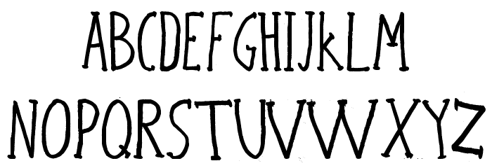 Bicho plumon Font UPPERCASE