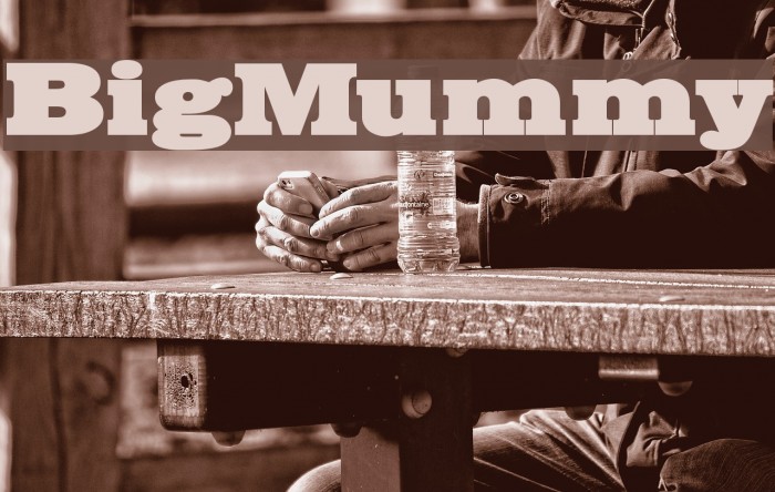 BigMummy Шрифта examples