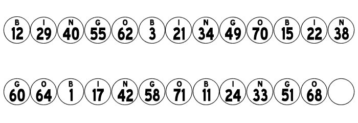 Bingo Player JL Fuentes MAYÚSCULAS