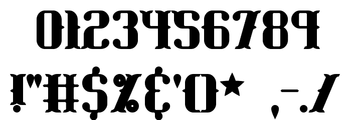 Blackoninaut Bold BRK フォント その他の文字