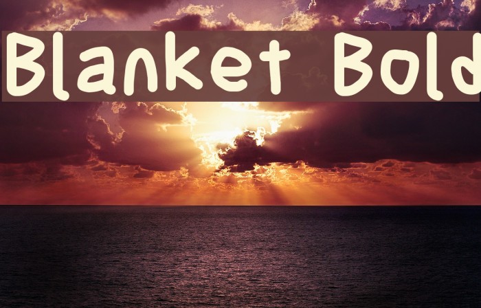 Blanket Bold لخطوط تنزيل examples