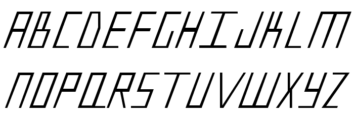 Blue July Condensed Schriftart Groß