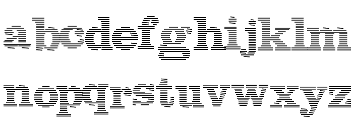 Blue lines 字体 小写