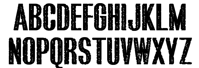 Bluefish_ERODED DEMO Шрифта ВЕРХНИЙ