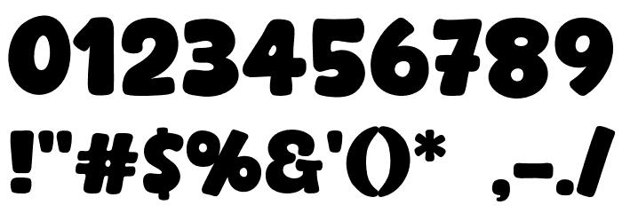 Bold Days Font OTHER CHARS