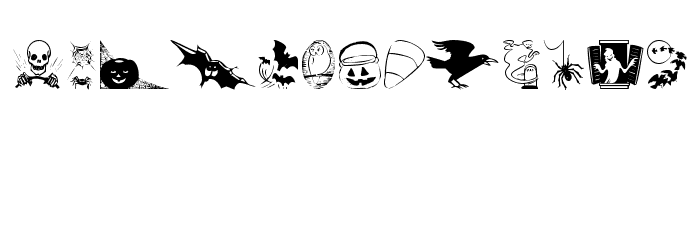Boo Town Font LOWERCASE