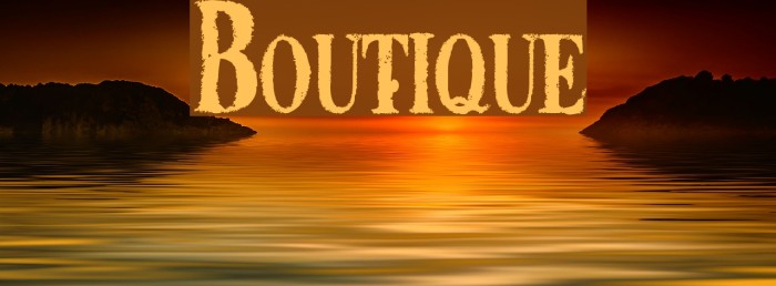 Boutique Шрифта examples